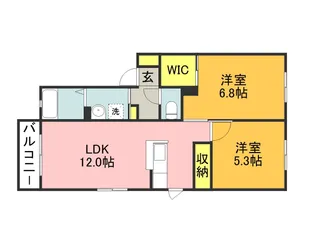 ブルーハイム・彩 C棟【2階】の間取り