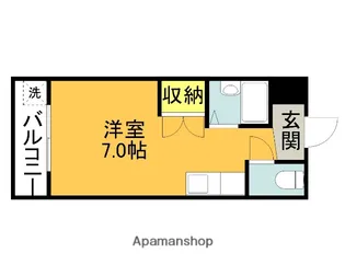 ペルセンプレ【202号室】の間取り