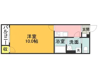 クレイノ伊岐須【206号室】の間取り