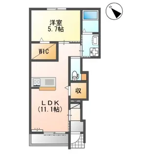 エターナルみやび【1階】の間取り