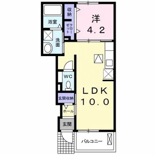リーミレエジュ 黒崎【1階】の間取り