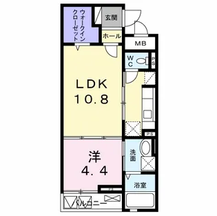 CROSS RIVER【2階】の間取り