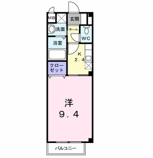 カレント上吉田ⅠC棟【1階】の間取り
