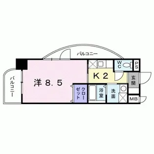 セトル.イン鳳【7階】の間取り