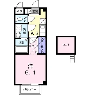 エスポワール鳴水【1階】の間取り