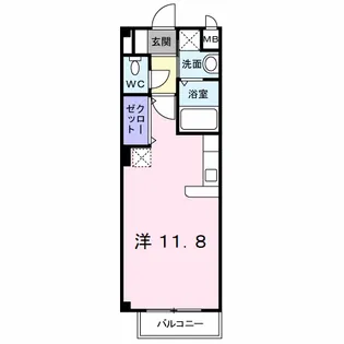 カレント上吉田ⅠB【1階】の間取り