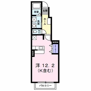 サンレミ葛原A【1階】の間取り