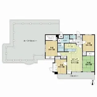 ライオンズマンション城野駅前【0601号室】の間取り