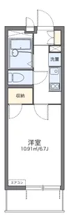 レオパレスKAZU【202号室】の間取り