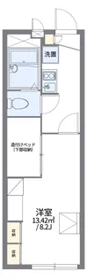 レオパレスオーキッドダイア【209号室】の間取り