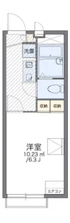 レオパレスコモト大畠【203号室】の間取り