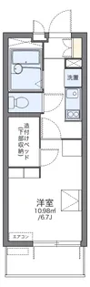 レオパレス八幡駅前【1階】の間取り