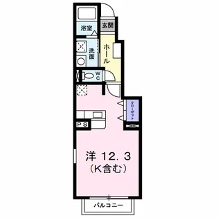 フィオーレ長行東三番館【1階】の間取り