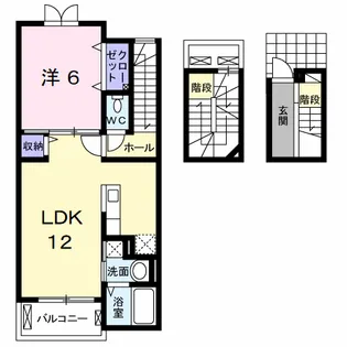 アンブラッセⅡ【3階】の間取り