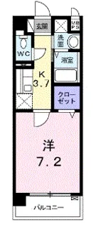 AUBE春の町【3階】の間取り