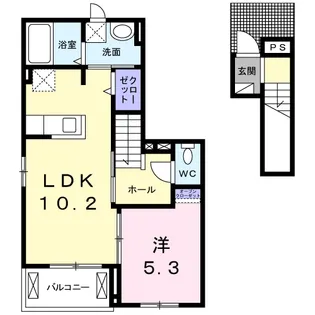 エトワール本城【2階】の間取り