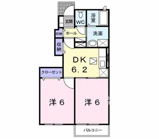 フローラ・M Ⅲ【1階】の間取り