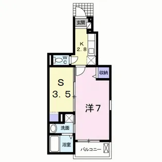 M’s SQUARE A【1階】の間取り