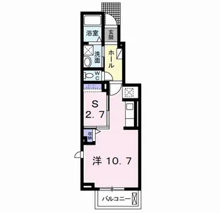ウエスト ヒルズⅣ【1階】の間取り