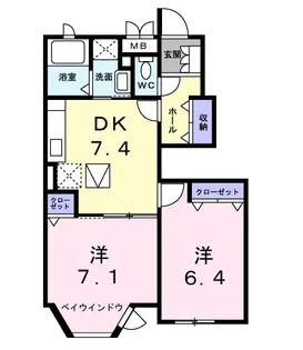 パエーゼ【1階】の間取り
