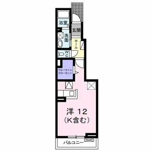 フレッシュリーB【1階】の間取り