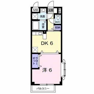 サンライフ徳力【1階】の間取り