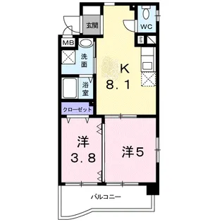 フリーアメニティAOYAMA【3階】の間取り