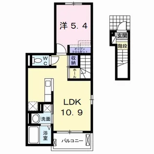 サンデリアーナⅢ A【2階】の間取り