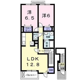 メゾン・ド・タカダⅢ【2階】の間取り