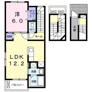 ポルタコスタⅡ B【3階】の間取り