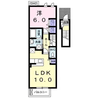 J・サクレ葛原Ⅱ【2階】の間取り