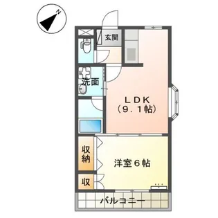 トップハイツ ドイ【201号室】の間取り