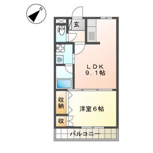 トップハイツドイ【2階】の間取り