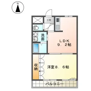 シュテルンハイム HIRO【1階】の間取り