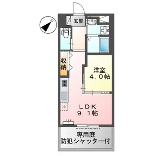 ESPOIR【1階】の間取り