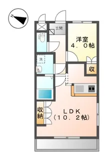 クレストール【101号室】の間取り