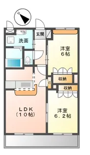 カーサ ルーチェ.K【2階】の間取り