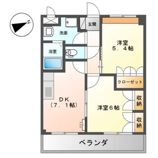 ルーラル・イン【201号室】の間取り