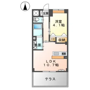 フローレンステラス【1階】の間取り