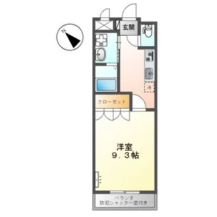コンフォルト城野駅前【2階】の間取り