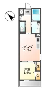 ブライトシリカ【201号室】の間取り