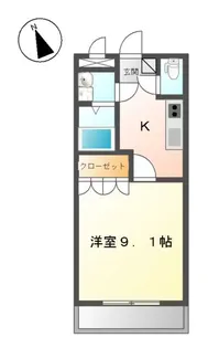 フェリチェ【206号室】の間取り