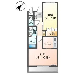 プリオールB【1階】の間取り