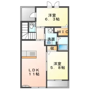 フォルディール【2階】の間取り