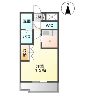 ソレイユⅡ【202号室】の間取り
