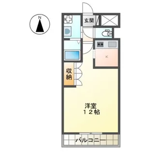 ソレイユⅡ【2階】の間取り