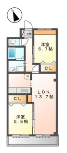 メゾン・ド・クライム【207号室】の間取り