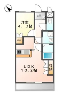 メゾンルミナス【202号室】の間取り