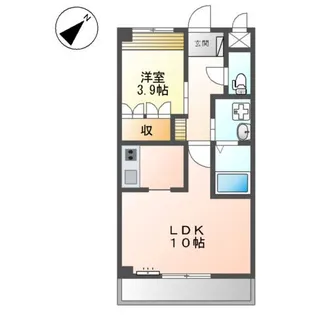 ラルーチェサンリッチ【202号室】の間取り