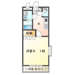 カサ・エルピス【101号室】の間取り